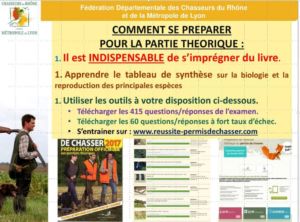 Se Former A L Examen Federation Des Chasseurs Du Rhone